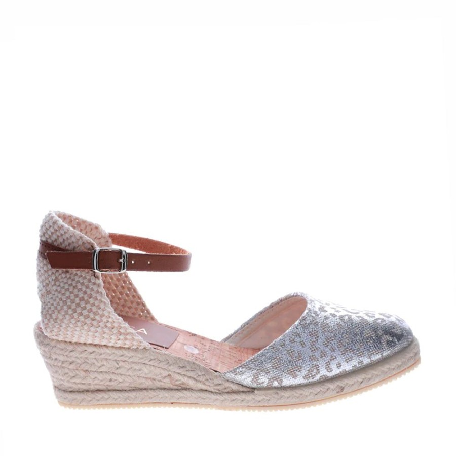 Shoes LE SANSA | Pale - Beige Silver Print