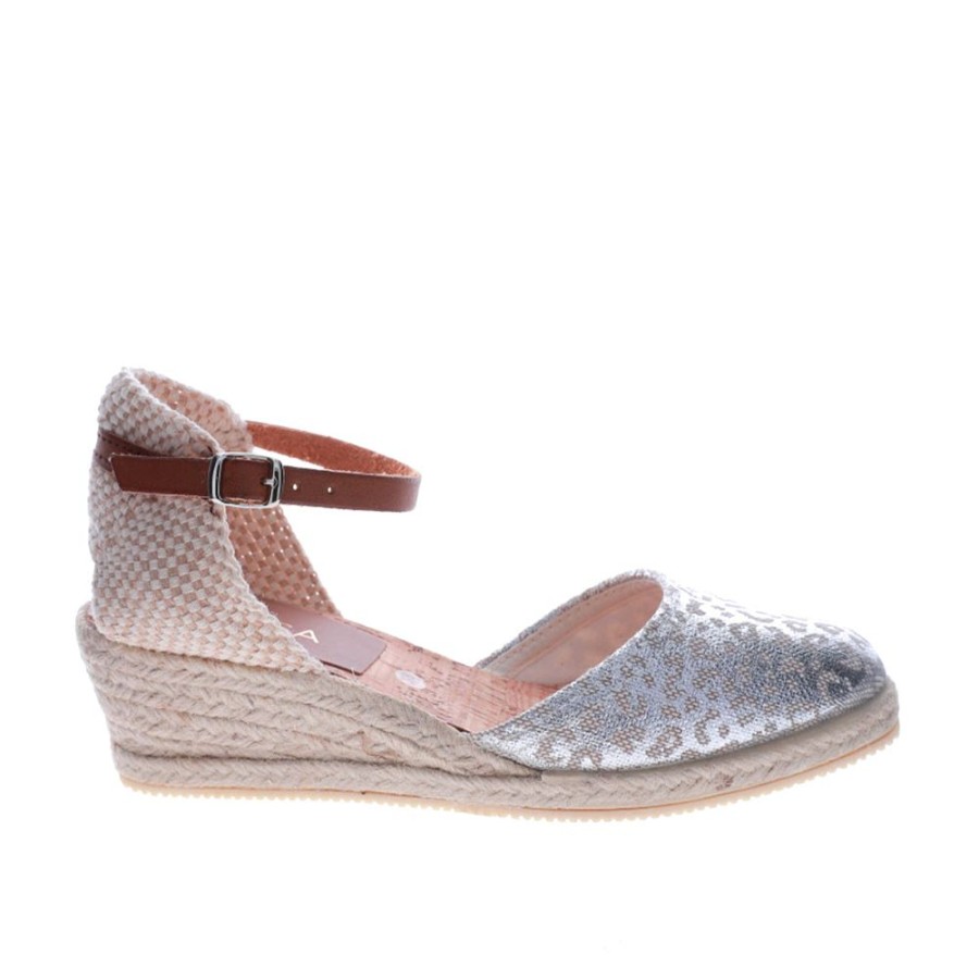 Shoes LE SANSA | Pale - Beige Silver Print