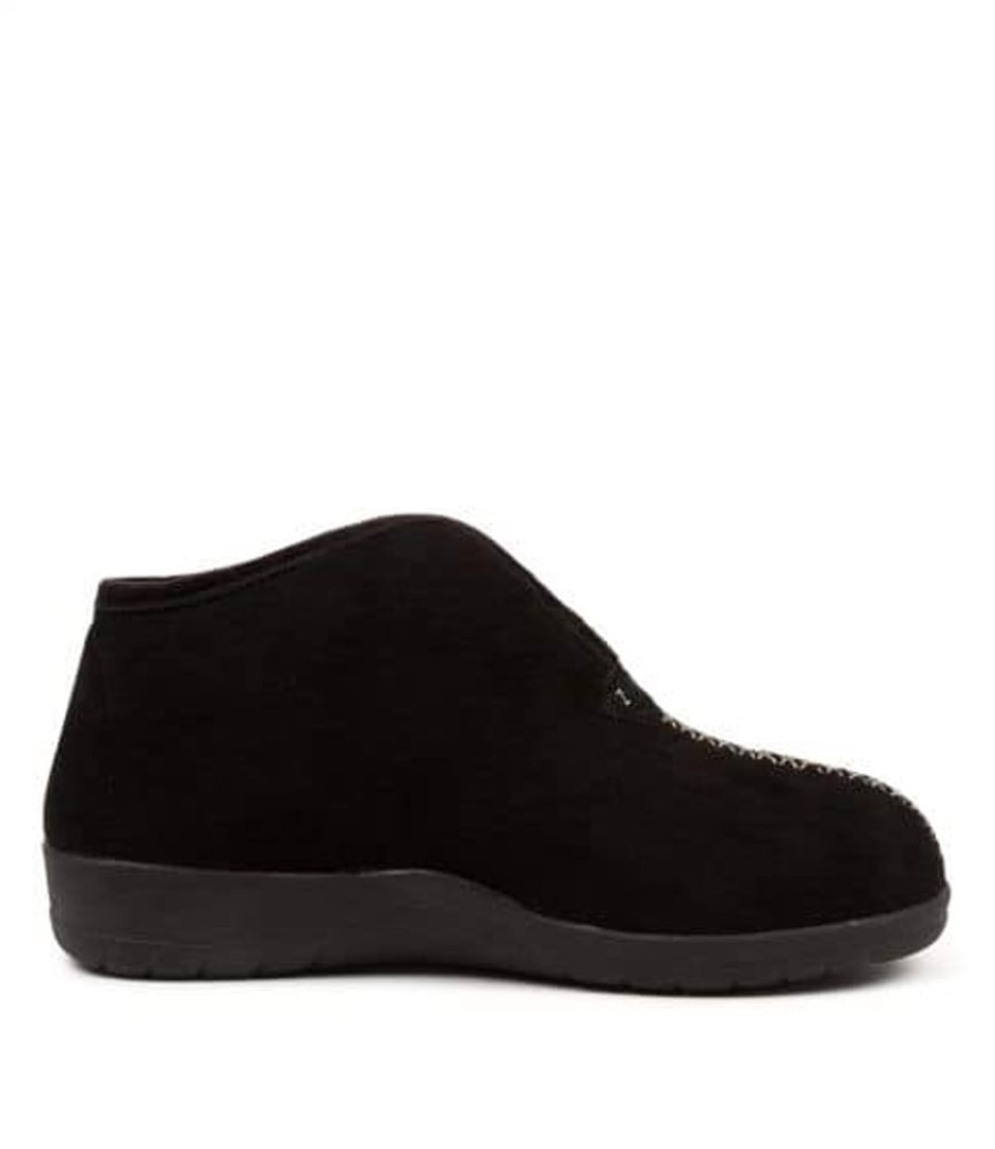 Shoes ZIERA | Ziera - Cuddles W-Zr Black-Black Fur Microsuede