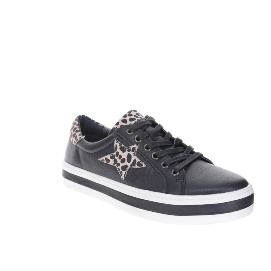 Shoes LE SANSA | Savis Navy/Leopard