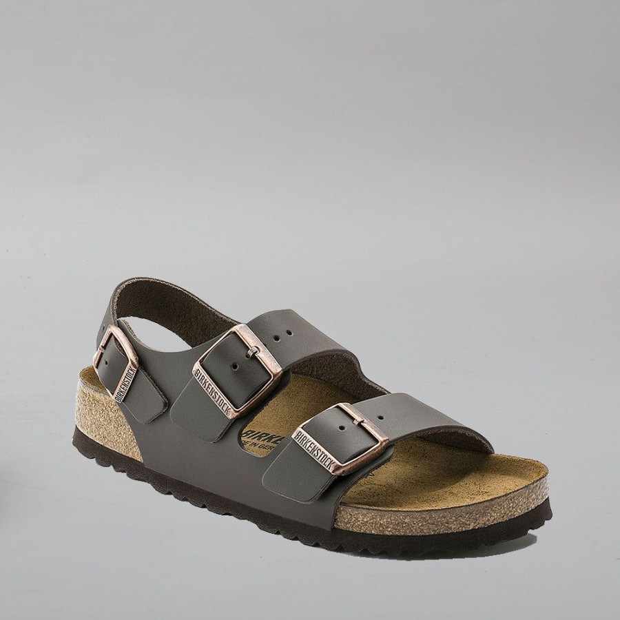 Shoes BIRKENSTOCK | Birkenstock Milano 34101 Leather Dark Brown