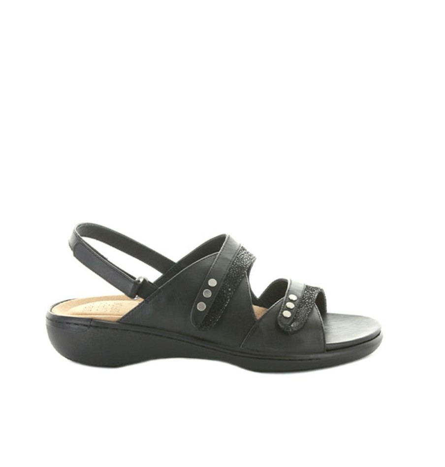 Shoes ZIERA | Shop Ziera - Bizzy - Black Women Sandals Black Stingray