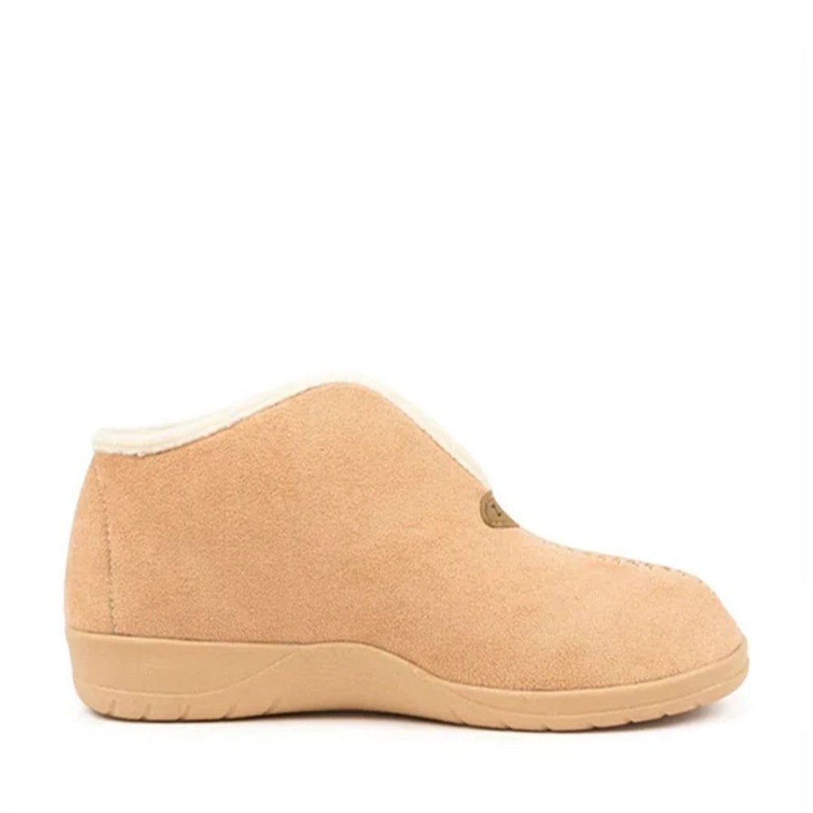 Shoes ZIERA | Ziera - Cuddles W-Zr Chestnut Beige Microsuede