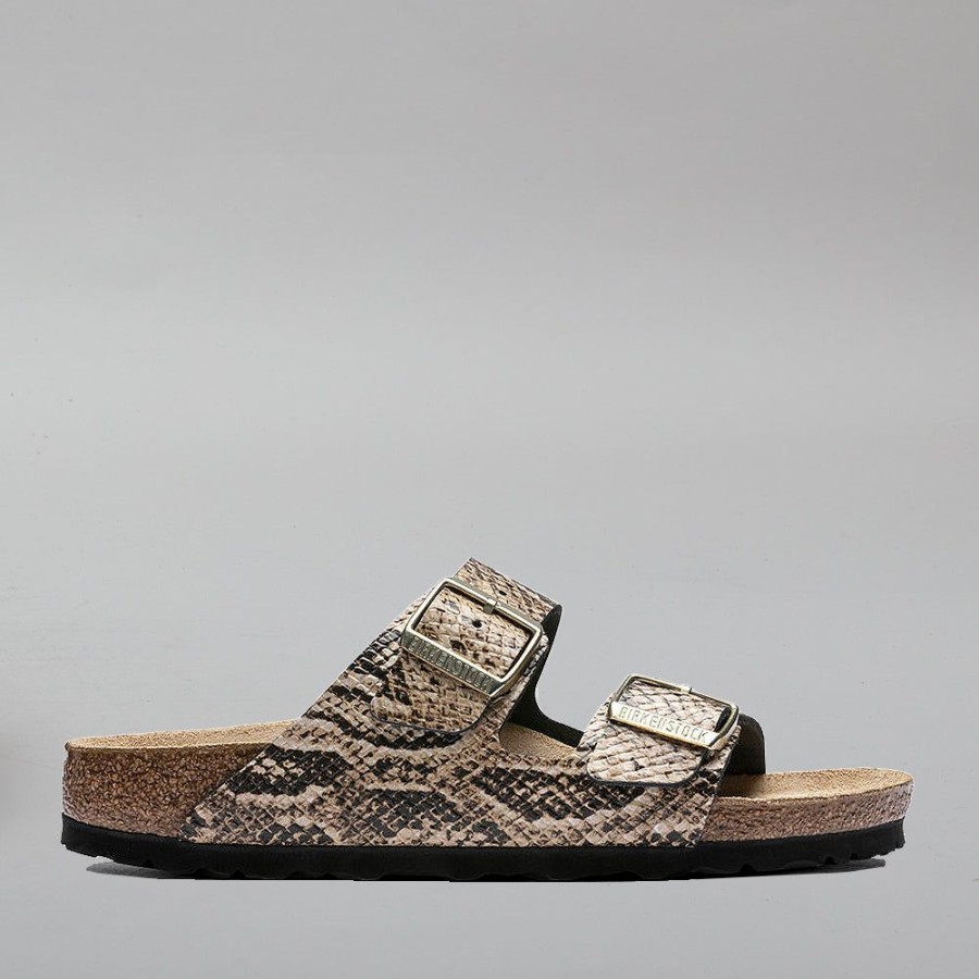 Birkenstock BIRKENSTOCK | Birkenstock Arizona 1016902 Snake Beige Leather