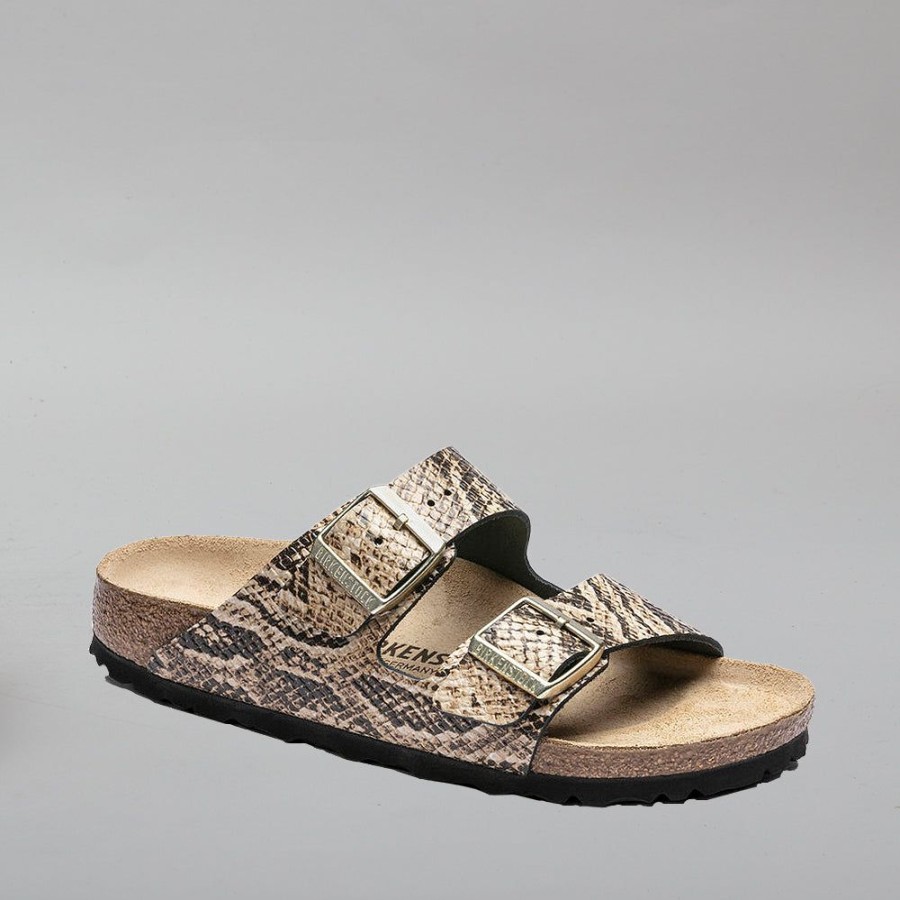 Birkenstock BIRKENSTOCK | Birkenstock Arizona 1016902 Snake Beige Leather