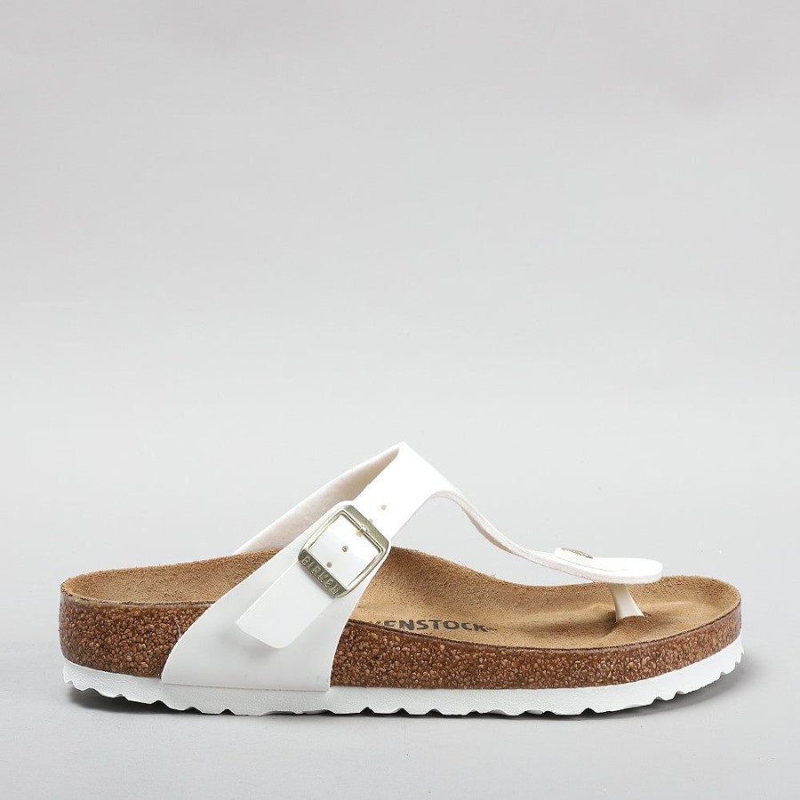 Birkenstock BIRKENSTOCK | Birkenstock Gizeh 1005299 Bf White Patent