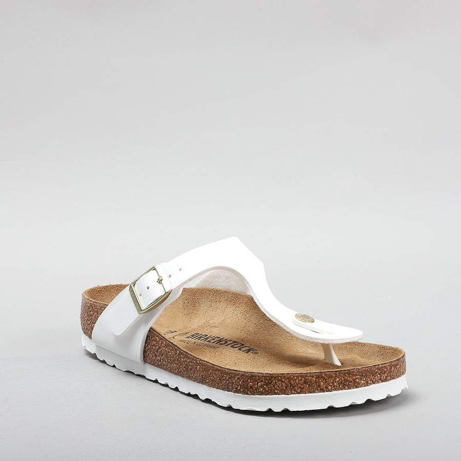 Birkenstock BIRKENSTOCK | Birkenstock Gizeh 1005299 Bf White Patent