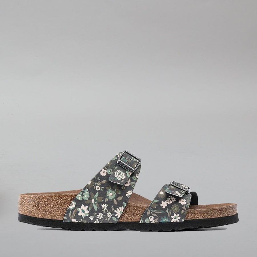 Shoes BIRKENSTOCK | Birkenstock Sydney 1020132 Narrow Magical Flower Dark Teal