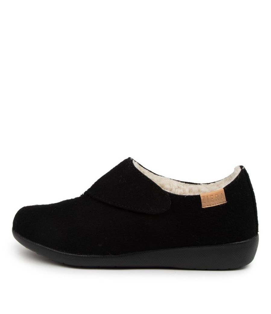 Shoes ZIERA | Ziera - Fliss Xw-Zr Black Fabric