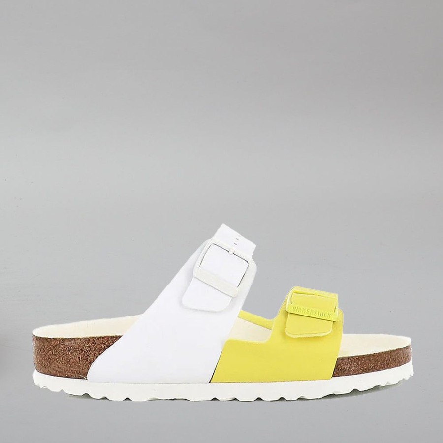 Birkenstock BIRKENSTOCK | Birkenstock Arizona 1019750 Bf Split White/Lime Sour