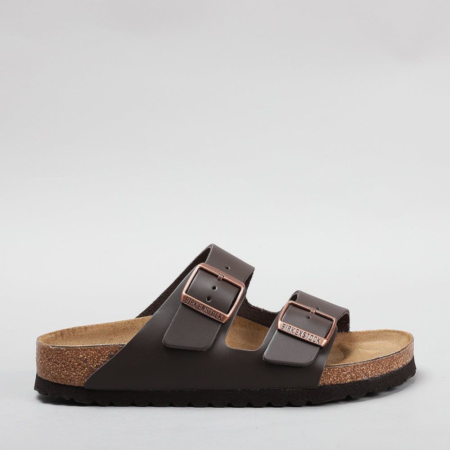 Birkenstock BIRKENSTOCK | Birkenstock Arizona 51103 Narrow Brown Smooth Leather