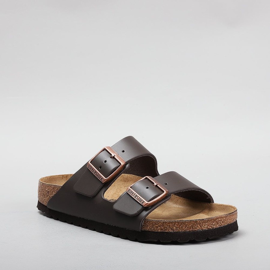 Birkenstock BIRKENSTOCK | Birkenstock Arizona 51103 Narrow Brown Smooth Leather