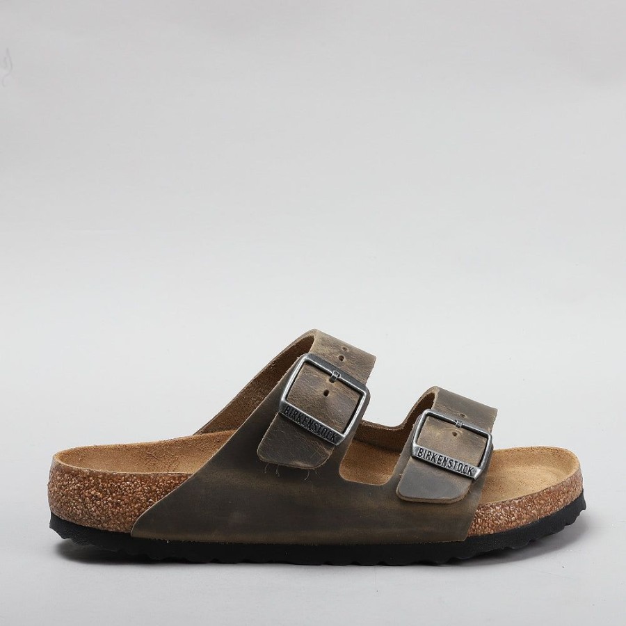 Birkenstock BIRKENSTOCK | Birkenstock Arizona 1019313 Oiled Leather Faded Khaki