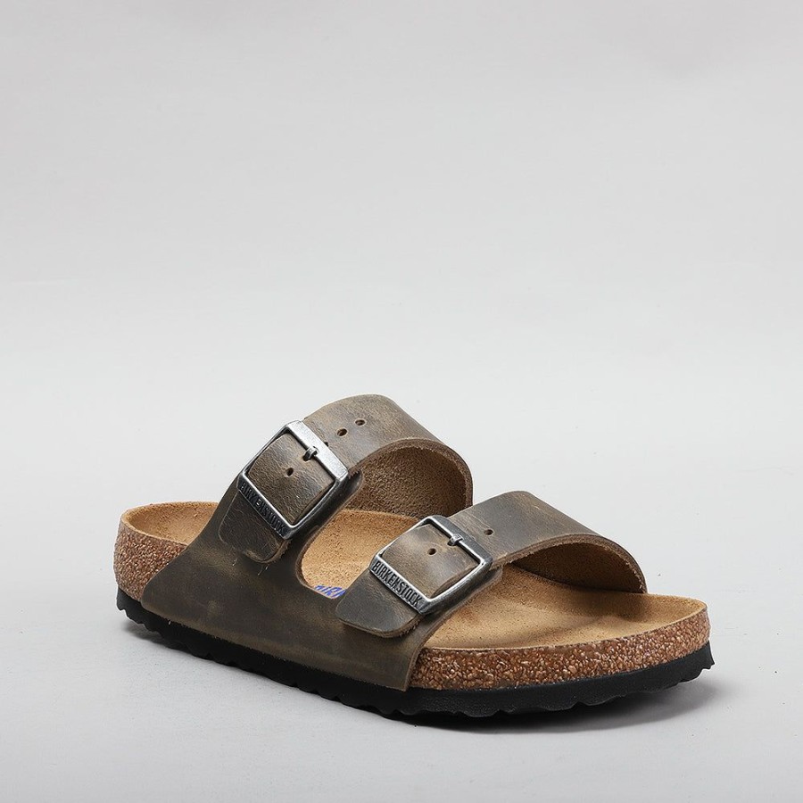 Birkenstock BIRKENSTOCK | Birkenstock Arizona 1019313 Oiled Leather Faded Khaki