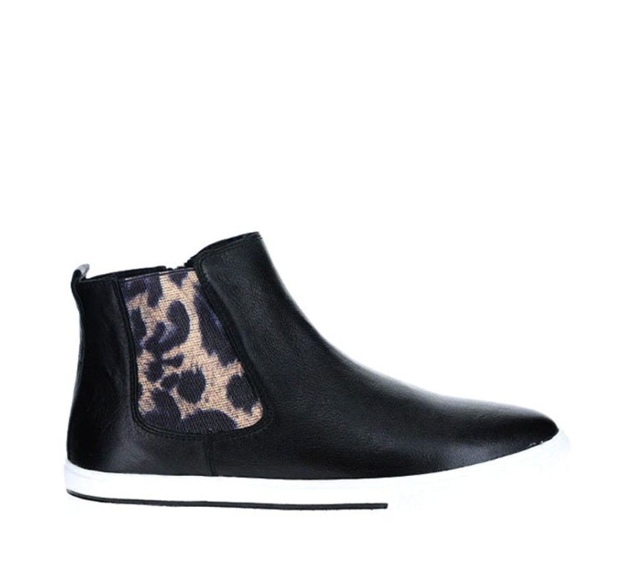 Shoes LE SANSA | Indira Black Leopard Gusset