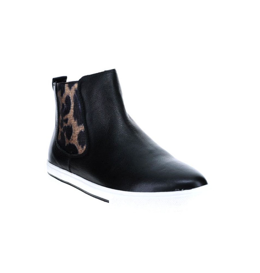 Shoes LE SANSA | Indira Black Leopard Gusset