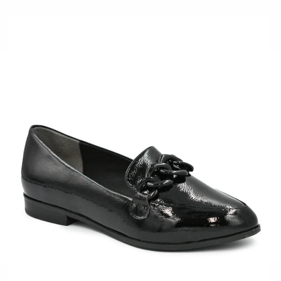 Shoes ZIERA | Ziera - Olange - Xw - Zr Black Wrinkle Patent