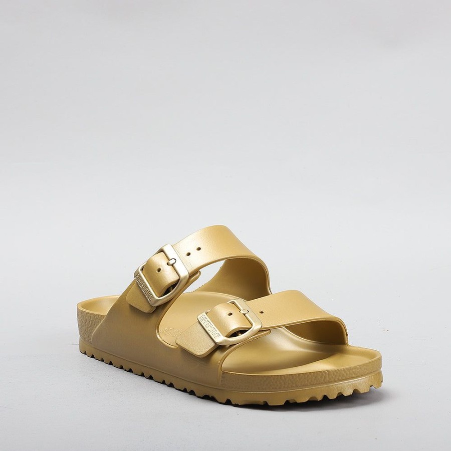 Birkenstock BIRKENSTOCK | Birkenstock Arizona Eva 1022465 Narrow Glamour Gold