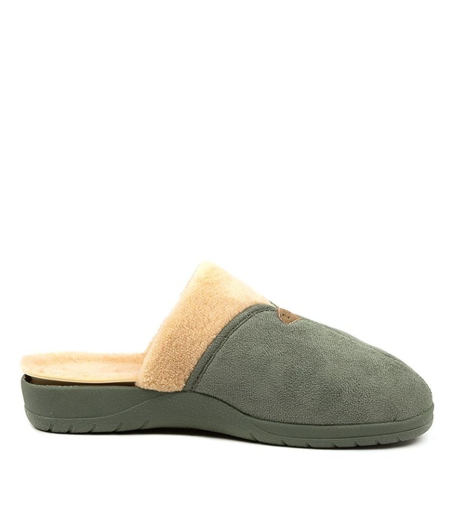 Shoes ZIERA | Ziera - Comfy W-Zr Sage-Beige Fur Microsuede