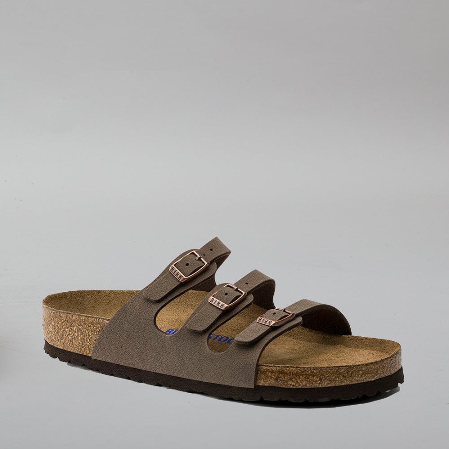 Shoes BIRKENSTOCK | Birkenstock Florida 53881 Mocca Leather Sfb Mocca Sfb