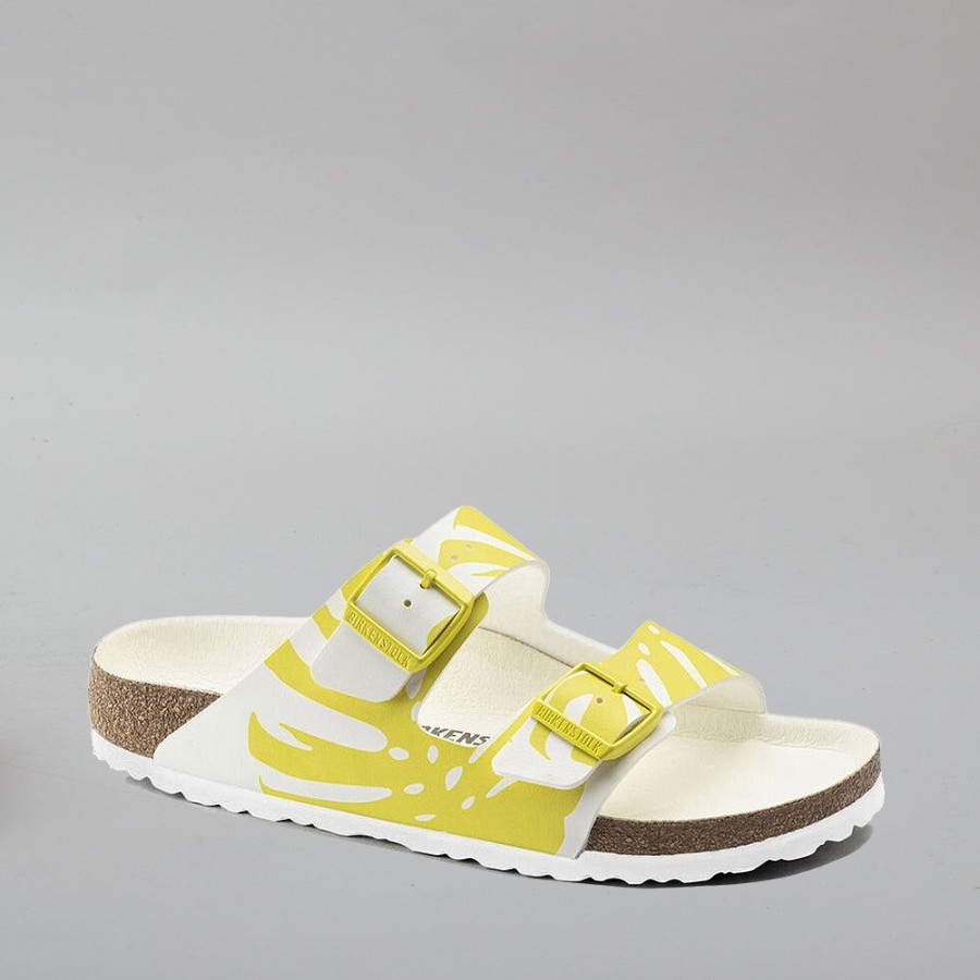 Birkenstock BIRKENSTOCK | Birkenstock Arizona Monstera 1019204 Bf White Lime Sour White Lime Sour Bf