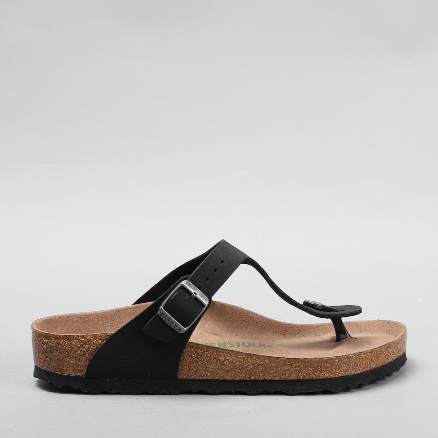 Birkenstock BIRKENSTOCK | Birkenstock Gizeh 1020380 Bfbc Earthy Vegan Black