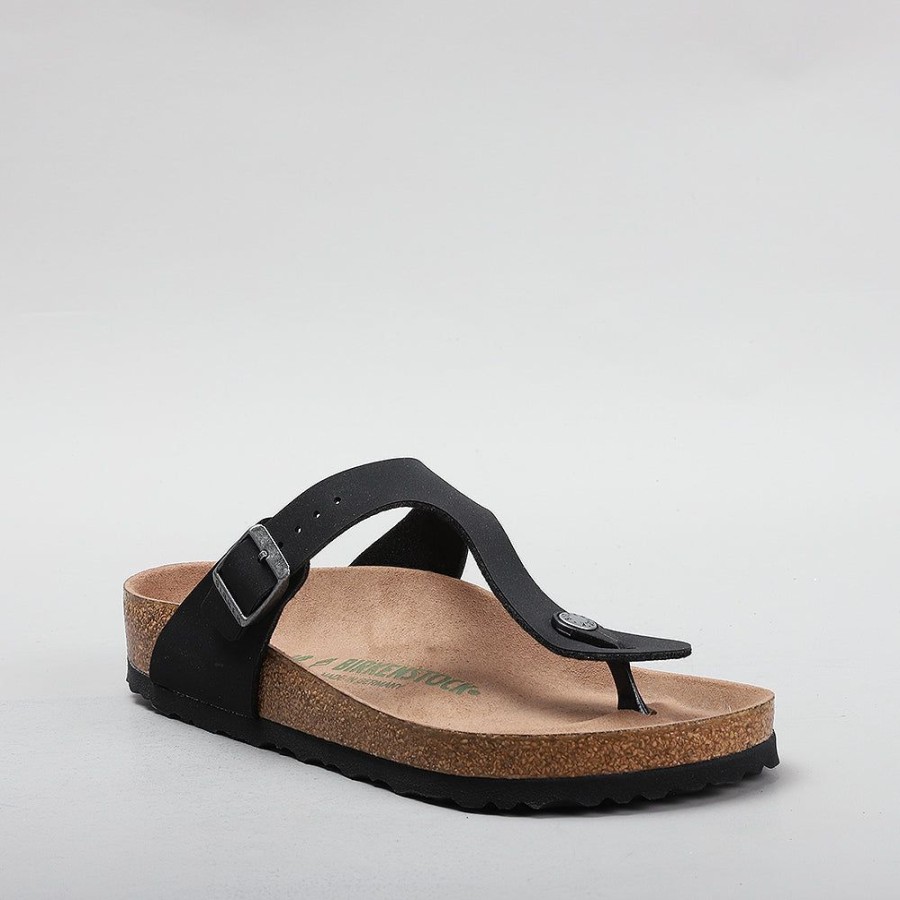 Birkenstock BIRKENSTOCK | Birkenstock Gizeh 1020380 Bfbc Earthy Vegan Black