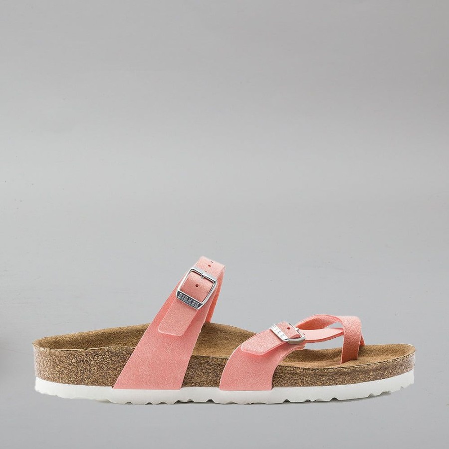 Birkenstock BIRKENSTOCK | Birkenstock Mayari 1018162 Bf Microfibre Brushed Flamingo Vegan