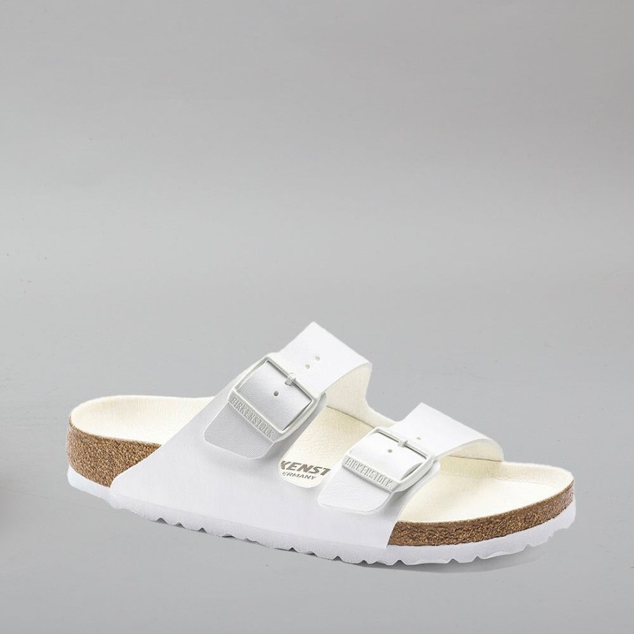 Birkenstock BIRKENSTOCK | Birkenstock Arizona Semi Exq 1019046 Bf White White Narrow Microfibre