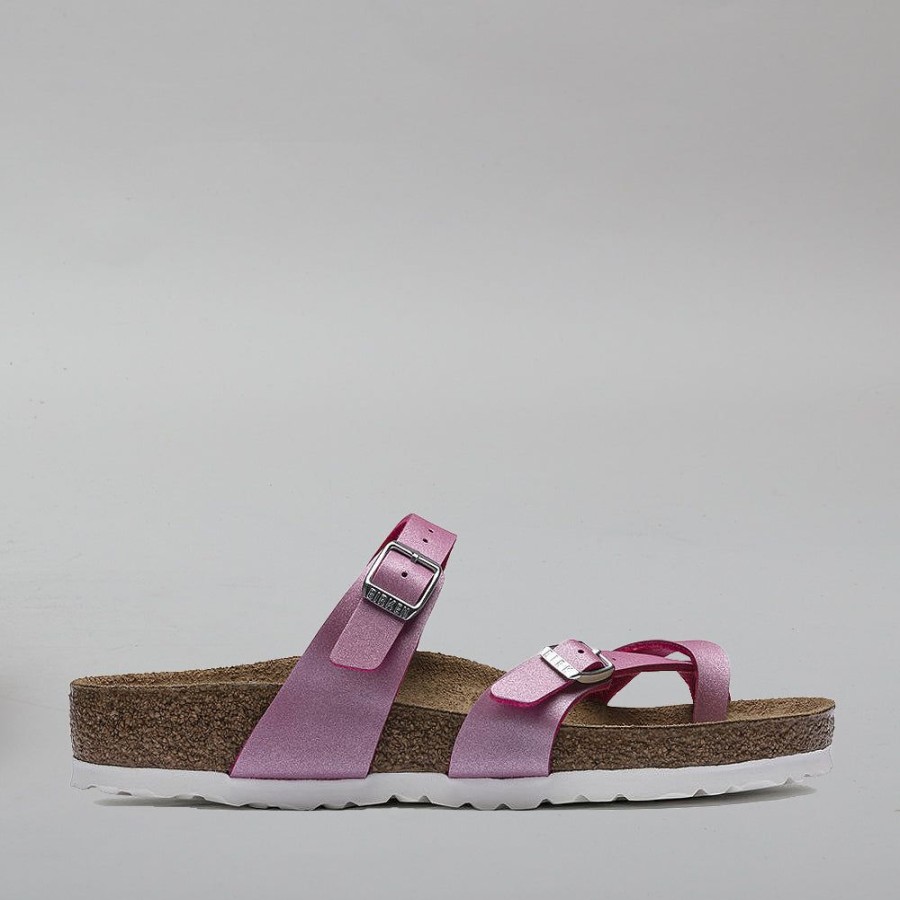 Birkenstock BIRKENSTOCK | Birkenstock Mayari 1017960 Bf Icy Metallic Fuchsia Tulip