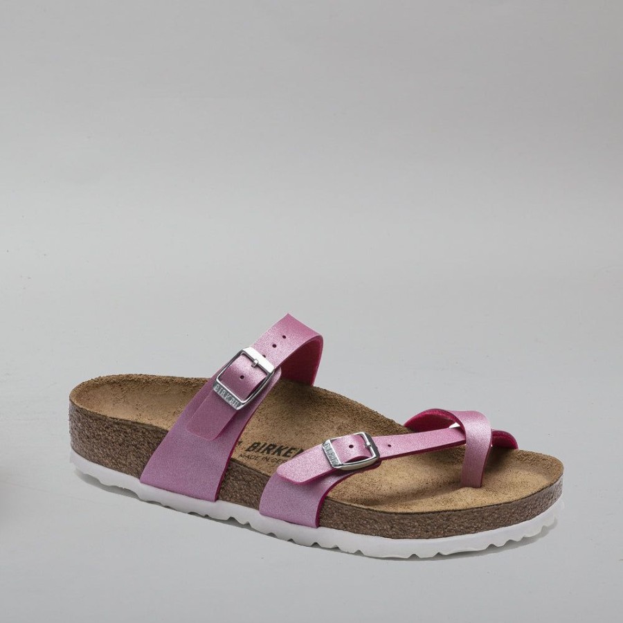 Birkenstock BIRKENSTOCK | Birkenstock Mayari 1017960 Bf Icy Metallic Fuchsia Tulip