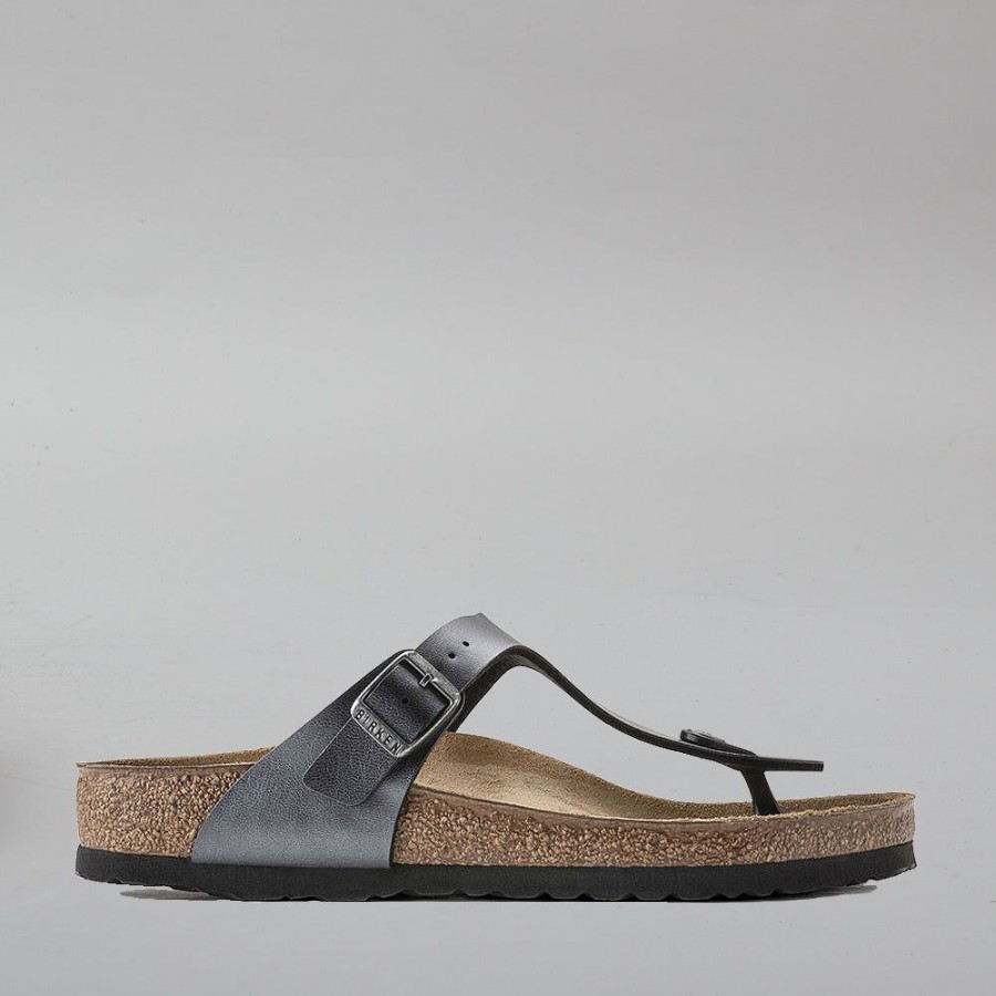 Birkenstock BIRKENSTOCK | Birkenstock Gizeh 1021428 Bf Metallic Black