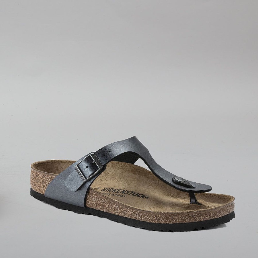 Birkenstock BIRKENSTOCK | Birkenstock Gizeh 1021428 Bf Metallic Black