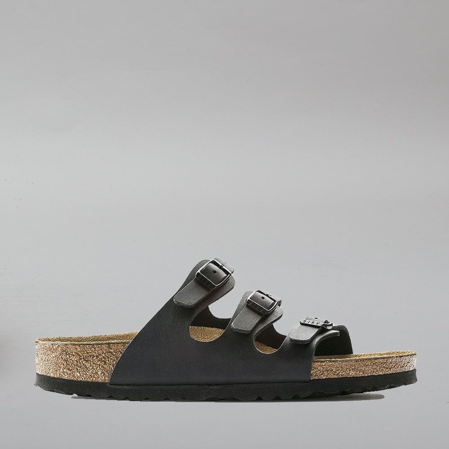 Shoes BIRKENSTOCK | Birkenstock Florida 53011 Black Leather Sfb Black Sfb