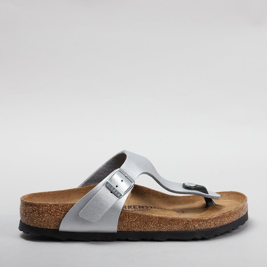 Birkenstock BIRKENSTOCK | Birkenstock Gizeh 43851 Bf Silver