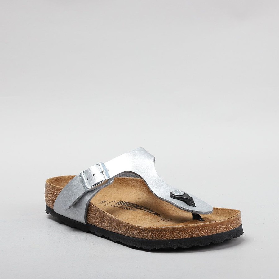 Birkenstock BIRKENSTOCK | Birkenstock Gizeh 43851 Bf Silver